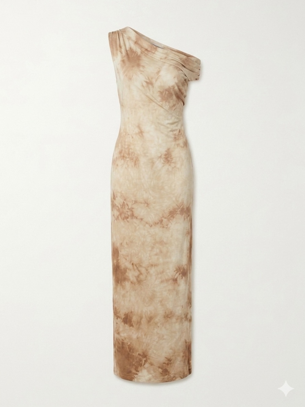 Enza Costa Maxi Dress Womens M Tie Dye Jersey Silk Blend Cowl Neck Wedding Guest